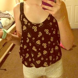 Brandy Melville sunflower tank!