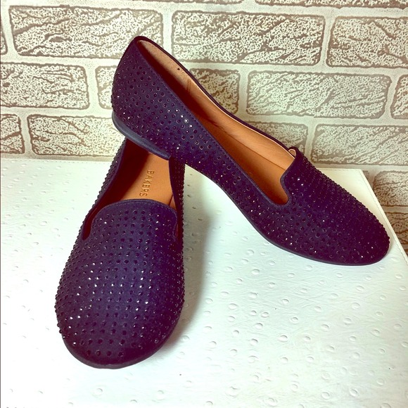 Black Studded Flats