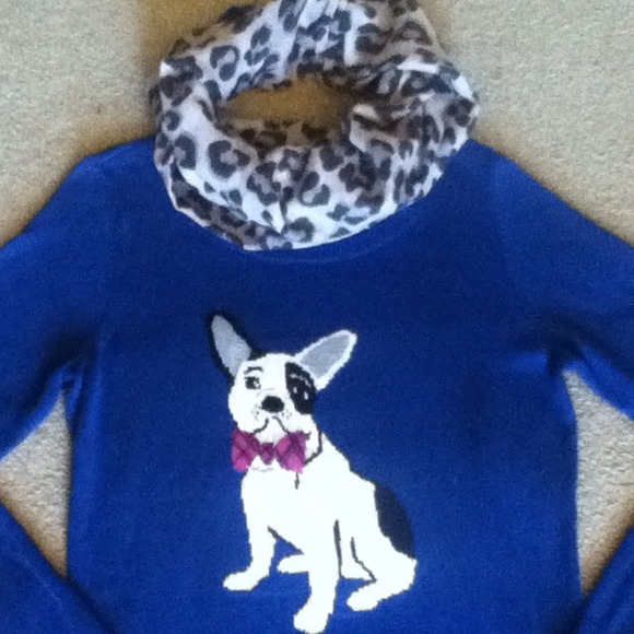 A fun blue dog sweater!