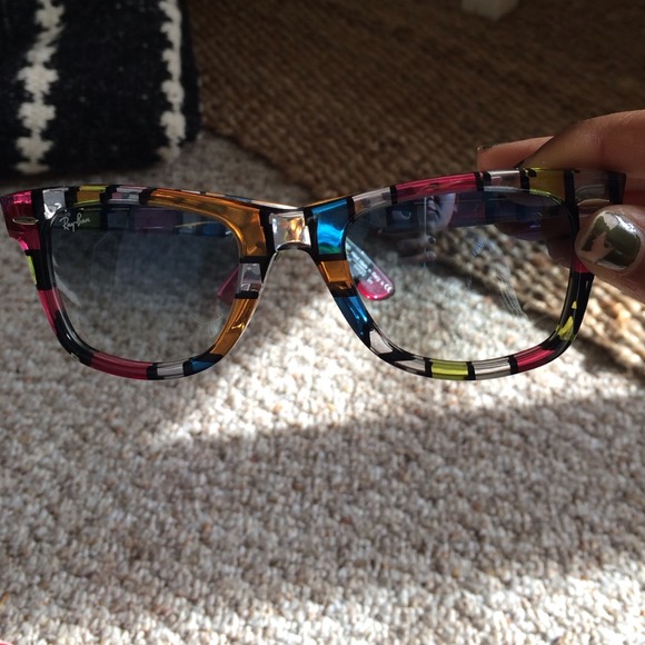 🚫SOLD🚫Multi colored Ray Ban wayfarers