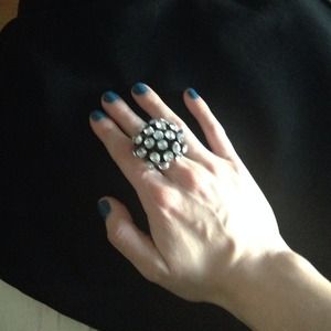 Fun big fake diamond ring