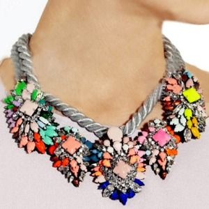 Luxurious Fashion Rope Flower Women Necklace
