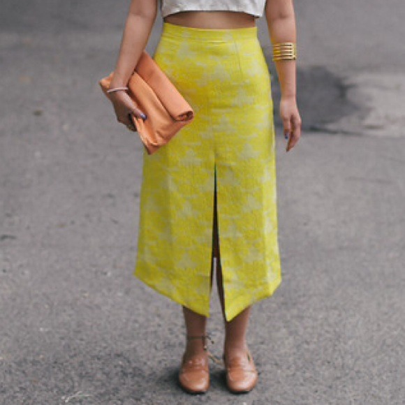 Asos Rose Jacquard Skirt