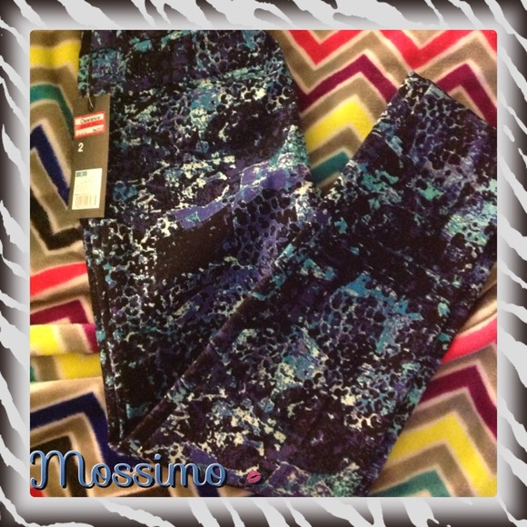 REDUCED🚨Mossimo Blue Print Ankle Pants👖