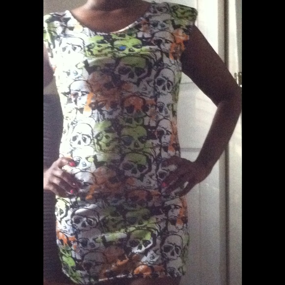 Skull head mini dress