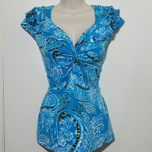 Bright Blue Top