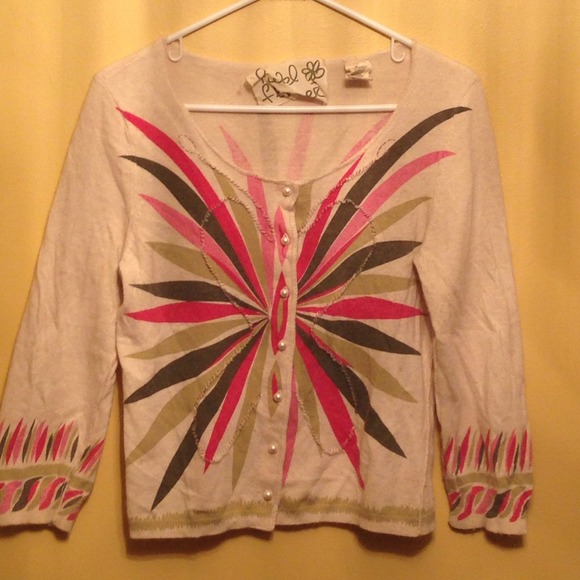 Anthropologie Field Flowers Cardigan