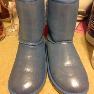 Powder Blue glitter Uggs