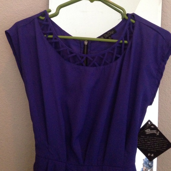 Purple/ blue lightweight casual dress