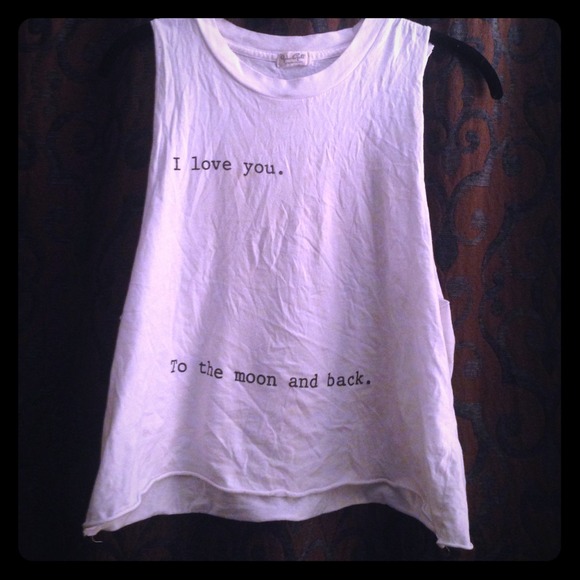 I love you to the moon and back muscle tank