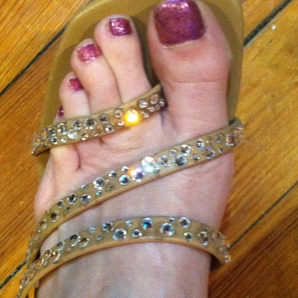 Strappy Heeled Sandals W/ Swarovski Crystals✨✨✨ - Picture 2 of 4