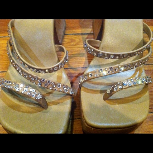 Strappy Heeled Sandals W/ Swarovski Crystals✨✨✨ - Picture 4 of 4