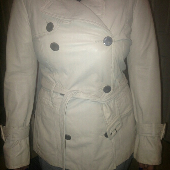 100% soft genuine leather coat