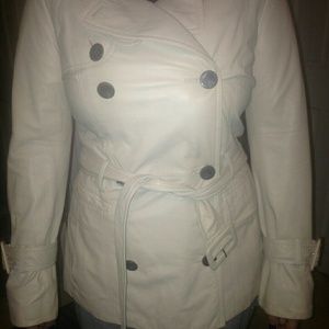 100% soft genuine leather coat