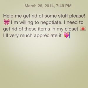 Please check out my closet 🌟