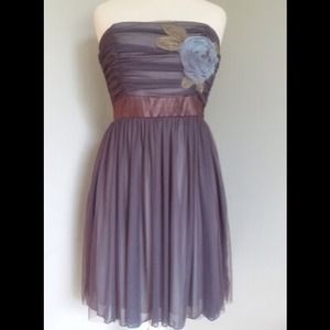 Beautiful Strapless Brown Dress