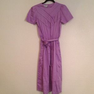 Vintage Joanie Char Lavender Purple Dress Sz Small