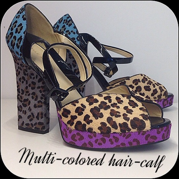 Pelle Moda Multi-Colored hair-calf pumps - Picture 3 of 4