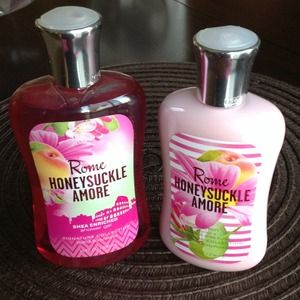 Shower gel; body lotion