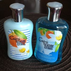 Shower gel; body lotion