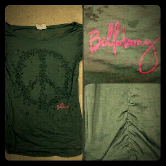 SOLD****Billabong Peace Sign T-shirt