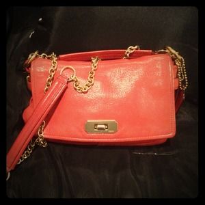 Coach purse in coral