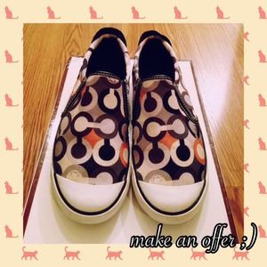 coach slip ons !