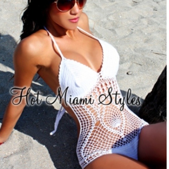 hot miami styles Other - SOLD in bundle 💥 White crochet monokini
