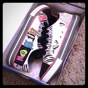 Kitson Lightening Zebra Tennis Shoes