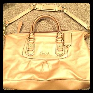 Champagne rose colored Coach