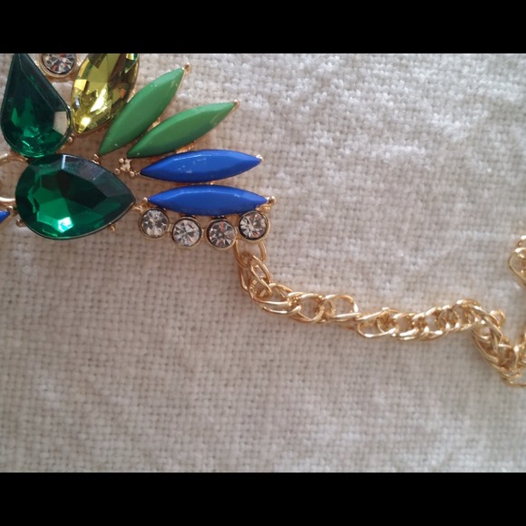 Last OneSALE🌺HP 4/9 🌺Emerald Art Deco necklace - Picture 2 of 3