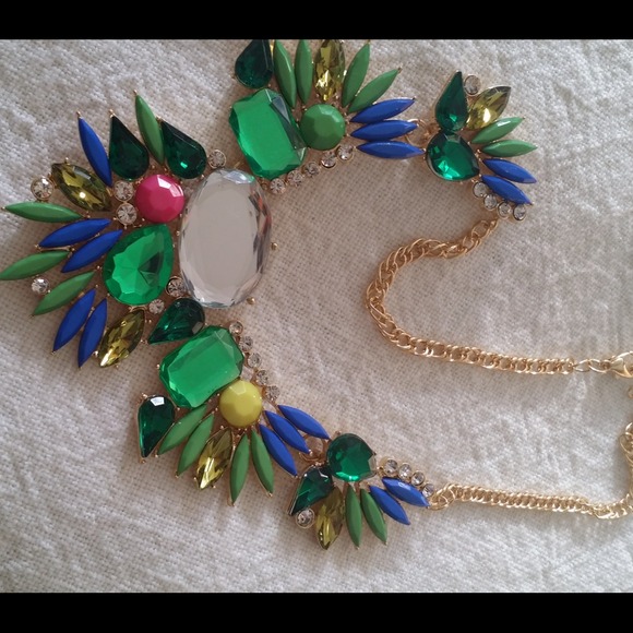 Last OneSALE🌺HP 4/9 🌺Emerald Art Deco necklace - Picture 3 of 3