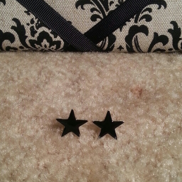 Earings Black Stars
