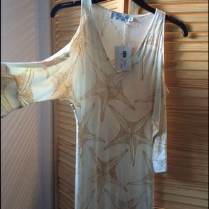 Never worn FIGHTING EEL shoulder cutout dress