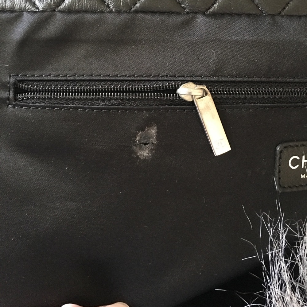 Authentic Chanel Faux Fur Large Tote Bag - Picture 7 of 7