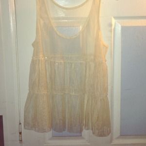 Sheer tank top