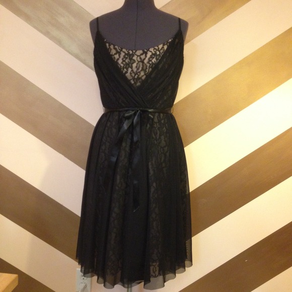 Black and lace party dress