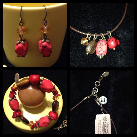 NWT-NineWestVintageAmericaSetnecklaceEarrings&Brac - Picture 2 of 4