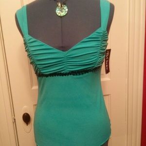 Aqua Sleeveless Top