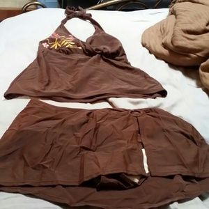 Brown swim suit
