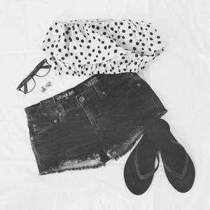 Vintage VANS mini cutoff shorts in black