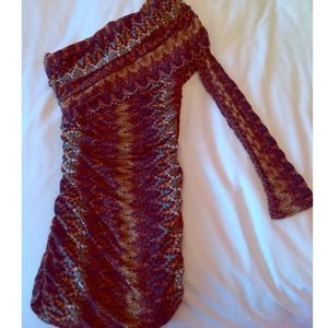 One shoulder long sleeve dress✨