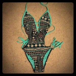 one piece tribal bathingsuit