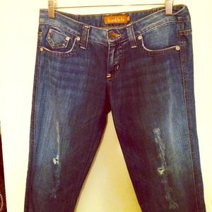 Sexy distressed Frankie B low rise jeans