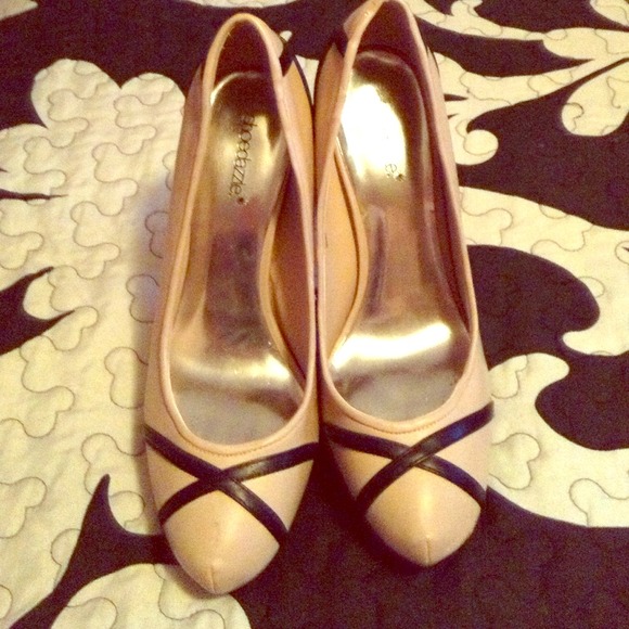 Taupe heels with