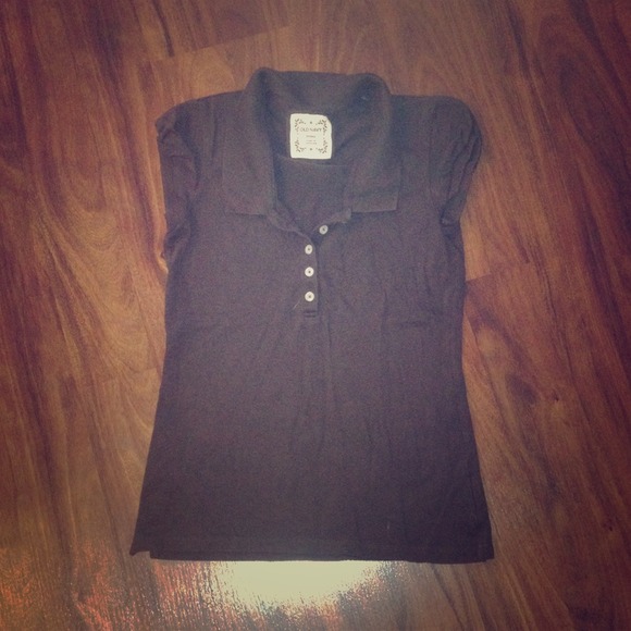 Brown collared shirt!