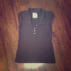 Brown collared shirt!