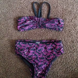 Little girls hello kitty bathing suit