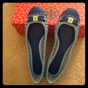 New leather tory burch shoes