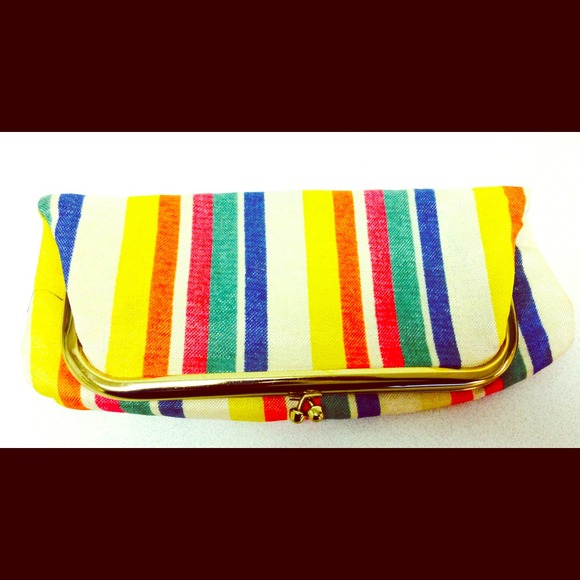 Vintage multicolored handbag/clutch!!